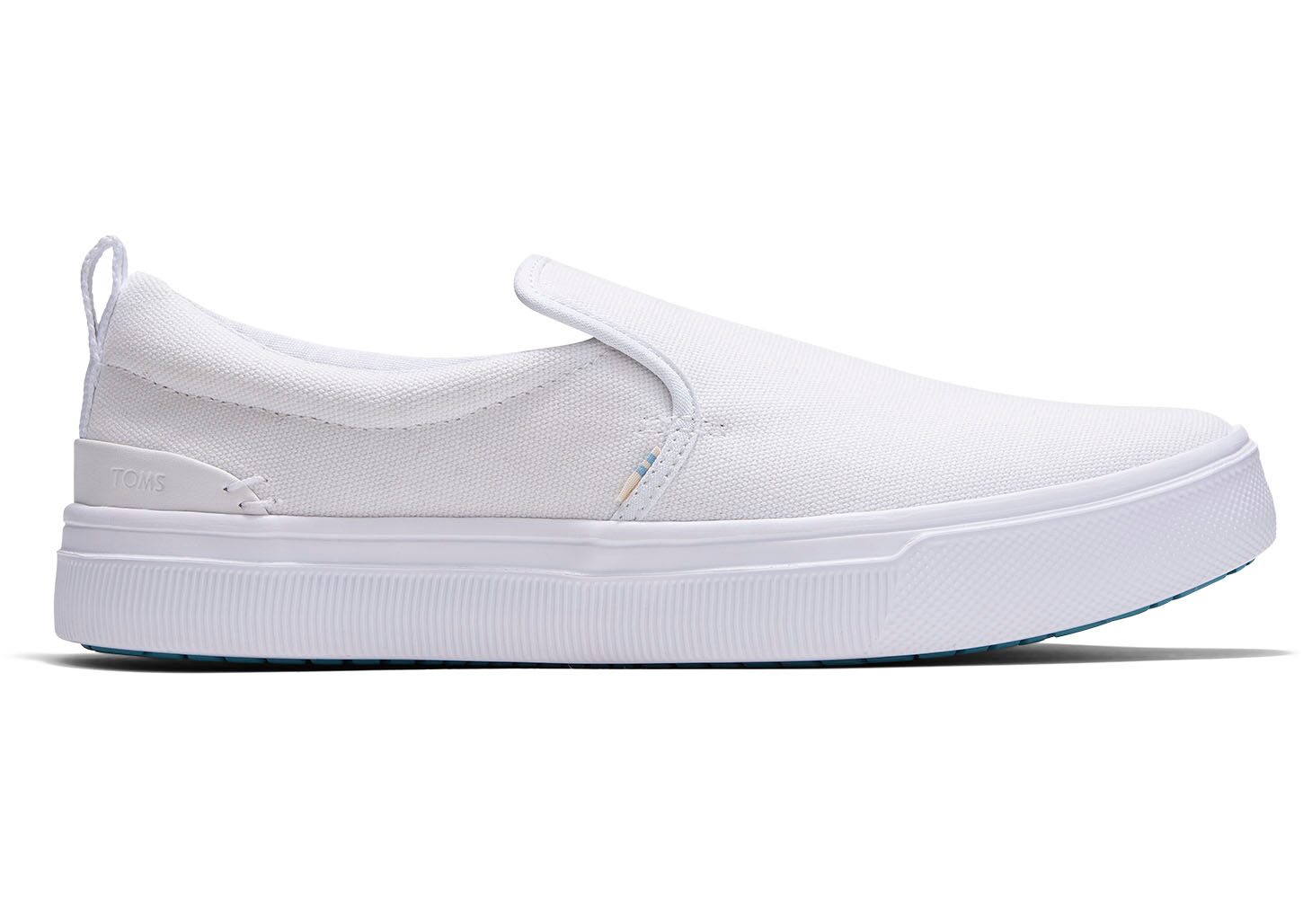 Toms TRVL Lite Canvas - Mens Slip Ons - White - NZ - 952730AOC